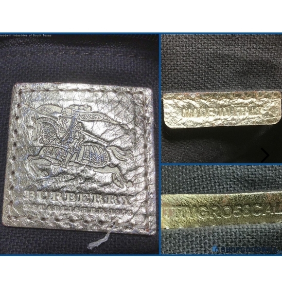 Burberry Prorsum Bennett Gold Coated Canvas Satchel/Boston Bag - Picture 5 of 16